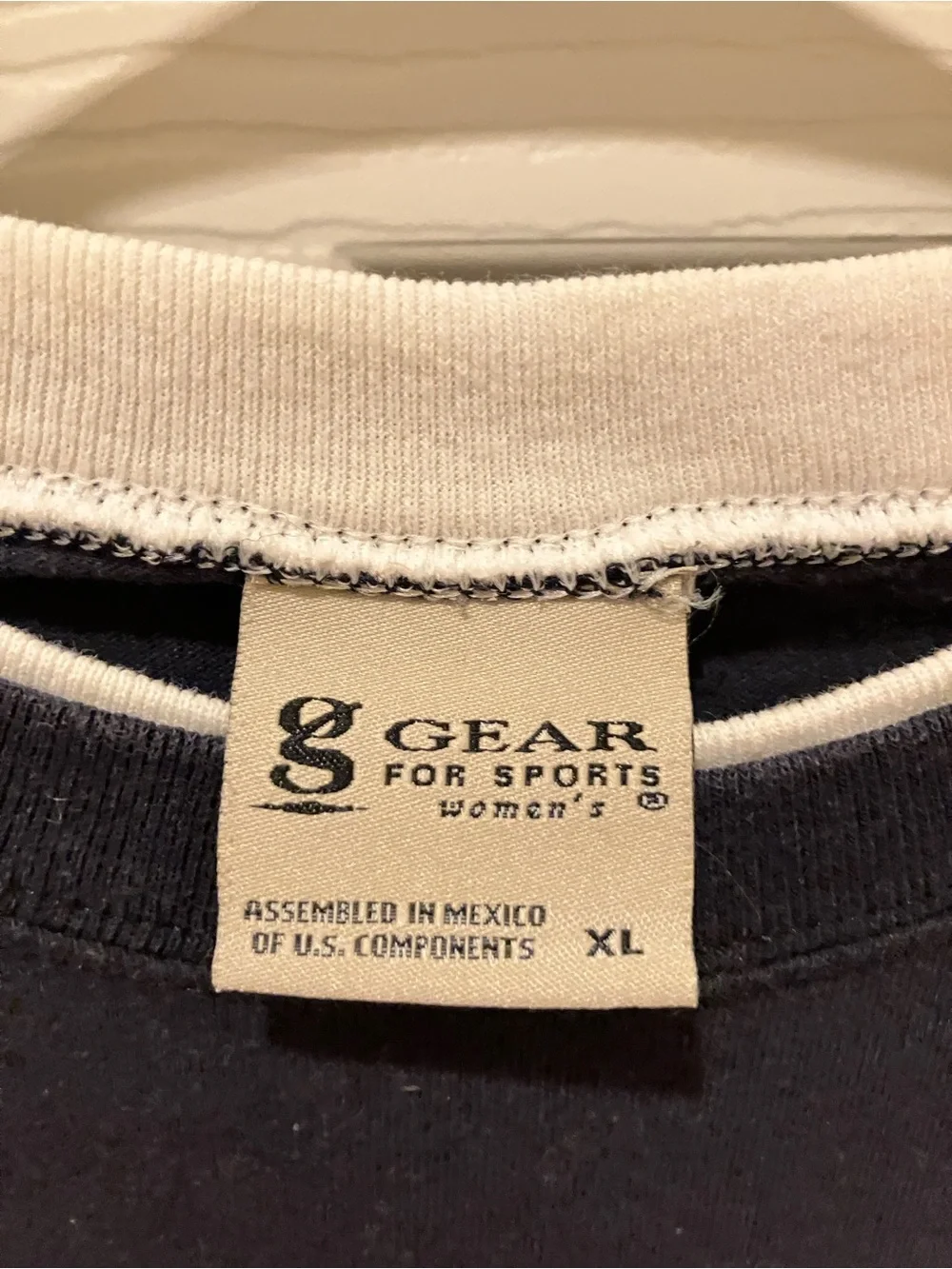 Vintage Gear For Sports Navy and White 'Cubs' Layered-Look Long Sleeve Tee